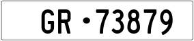 Trailer License Plate